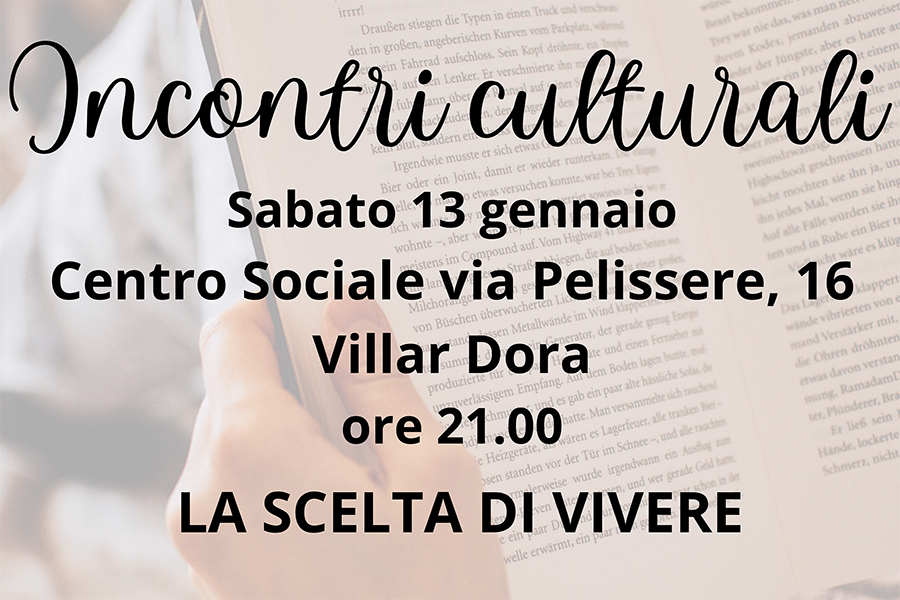 Incontro "La scelta di vivere"